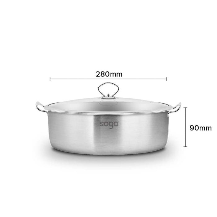 Dual Burners Cooktop Stove 14l Stainless Steel Stockpot and 