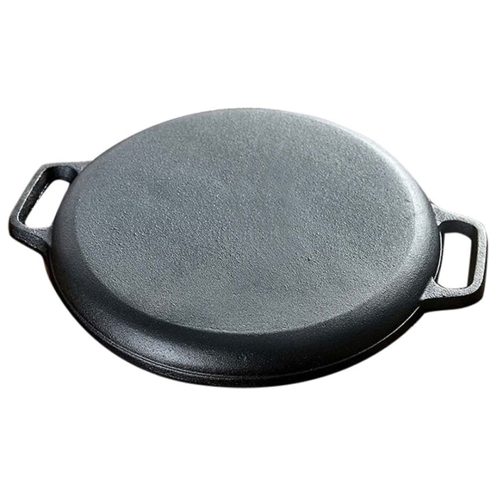 Dual Burners Cooktop Stove 30cm Cast Iron Skillet And 14l