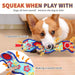 Durable Non-toxic No Stuffing Squeaky Crinkle Snake Dog