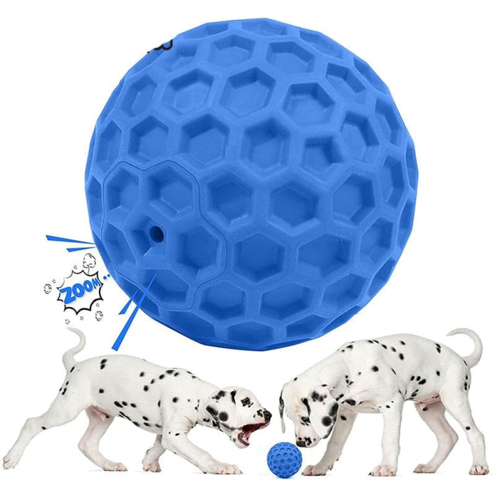 Durable Rubber Teeth Cleaning Squeaky Dog Chew Ball For Aggressive Chewers