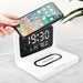 New Electric Alarm Clock With Phone Charger Wireless Home