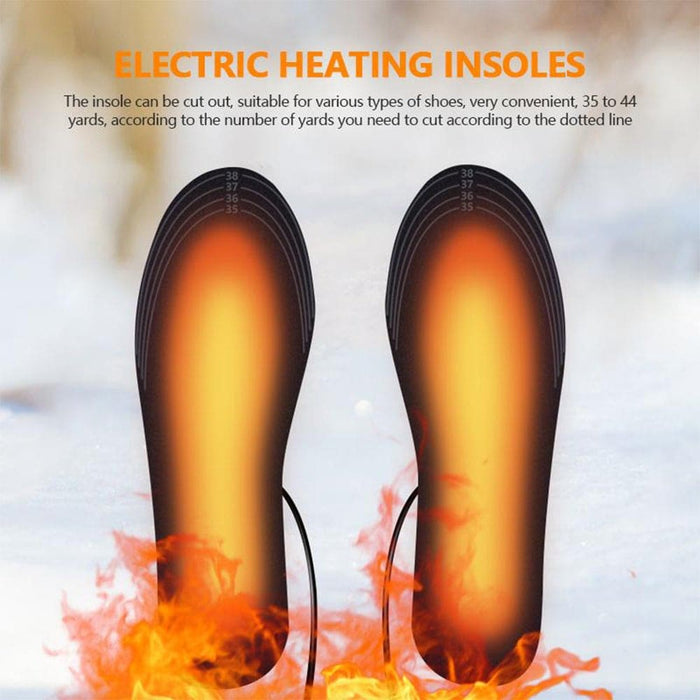 Electric Heating Cut-to-fit Insoles Washable Thermal Foot