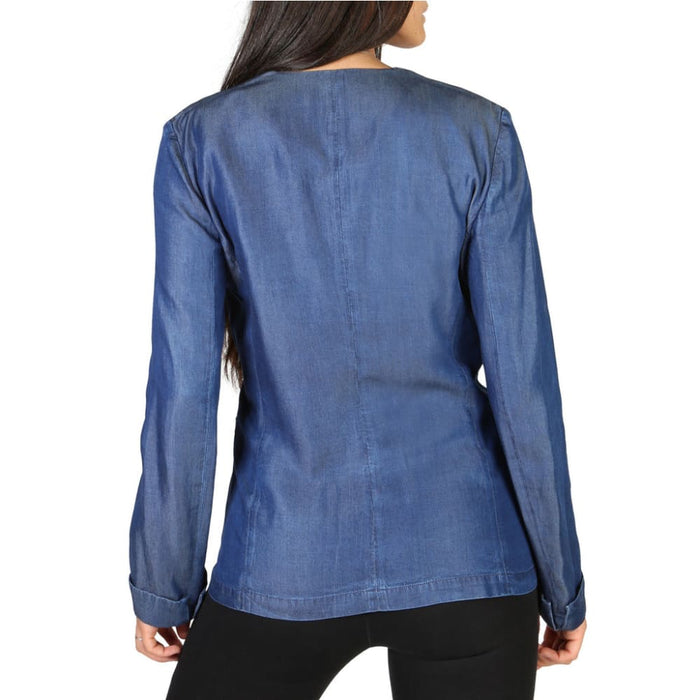 Emporio Armani Z90ygrdz Formal Jacket For Women Blue