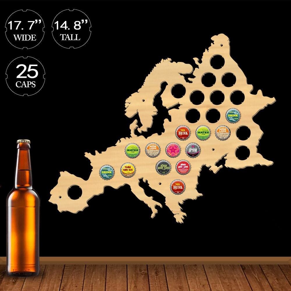 European Beer Cap Map