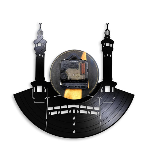 Famous City Mecca Wall Sign Vinyl Record Led Clock Islamic