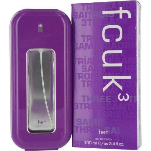 Fcuk 3 Edt Spray By French Connection For Women - 100 Ml