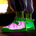 Fiber Optic Usb Rechargeable Glowing Sneakers Party All Size