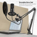 Usb Computer Microphone Kit With Adjustable Scissor Arm