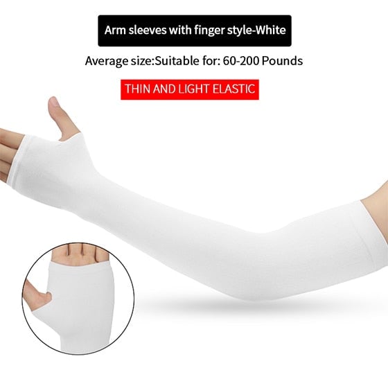 Fingerless Uv Protection Arm Sleeves