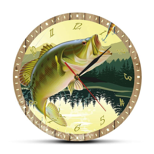 It’s Fish O’clock Fisherman Man Cave Bass Lure Full Color