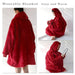 Fleece Blanket With Sleeves Hoodie Adults Soft Warm Plush