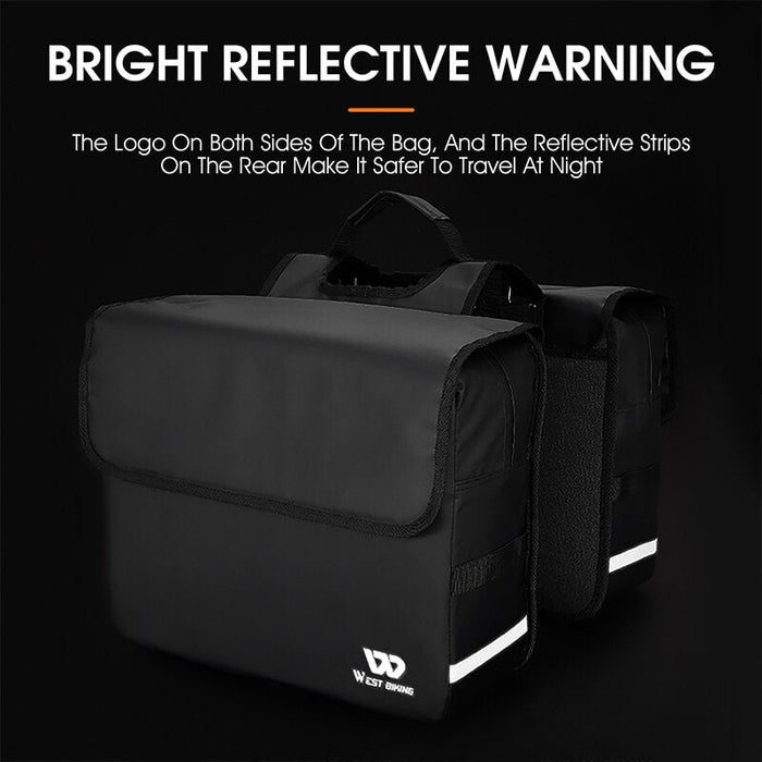 Flip Design 36l Large Capacity Double Pannier Bag