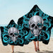 Floral Skull Hooded Towel Sugar Gothic Bathroom