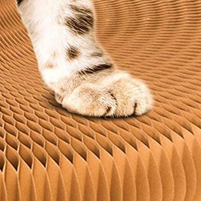 Vibe Geeks Foldable Cardboard Scratching Post Cat Scraping