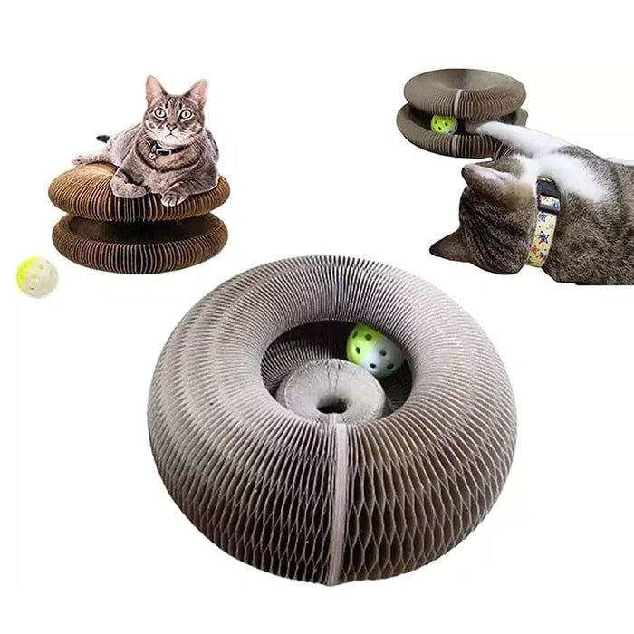 Foldable Cardboard Scratching Post Cat Scraping Pad