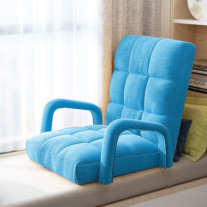 Foldable Lounge Cushion Adjustable Floor Lazy Recliner Chair