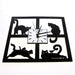 Four Cats Wall Clock