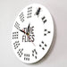 Funny Flies Inspired Time Wall Clock No Numbers Infinite