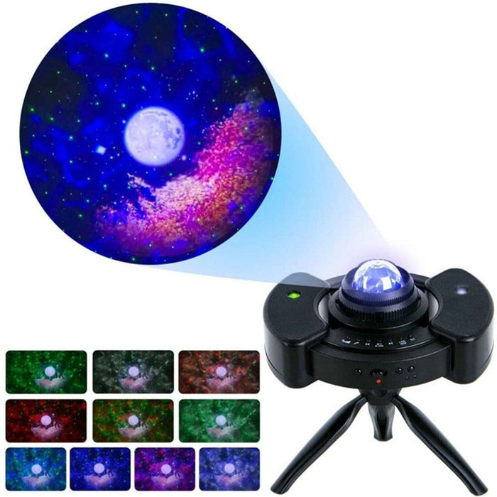 Galaxy Star Light Projector And Bluetooth Speaker- Usb