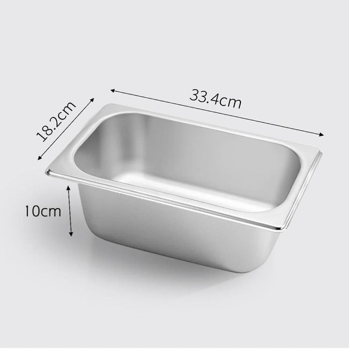 Gastronorm Gn Pan Full Size 1 3 10cm Deep Stainless Steel