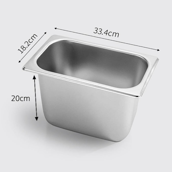 Gastronorm Gn Pan Full Size 1 3 20cm Deep Stainless Steel