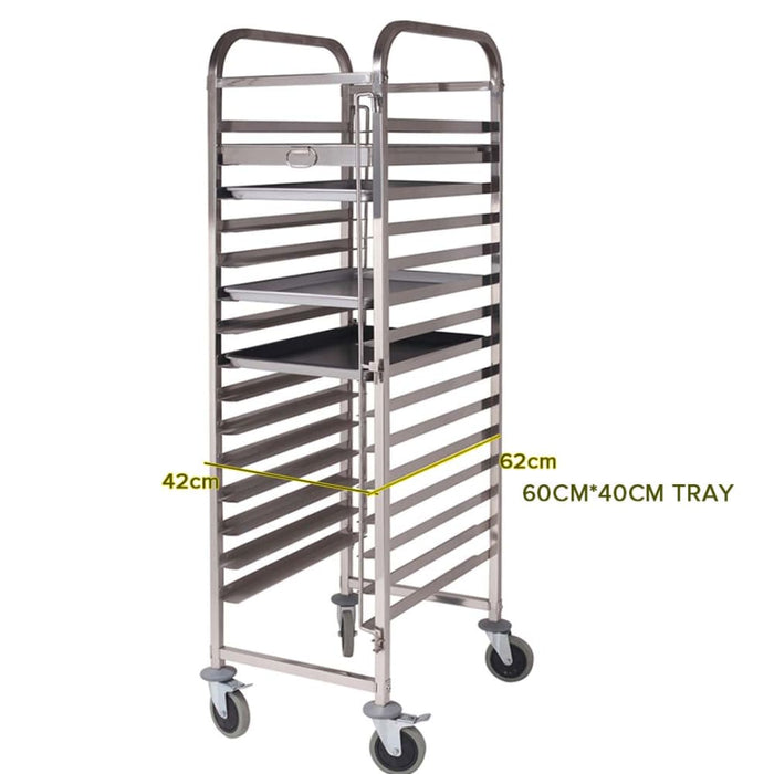 Gastronorm Trolley 16 Tier Stainless Steel Cake Bakery Suits