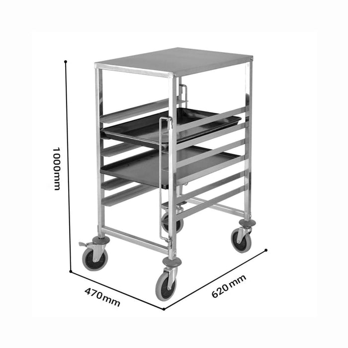 Gastronorm Trolley 7 Tier Stainless Steel Bakery Suits Gn 1