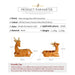 Geometric Deer Storage Box Statues For Home Office