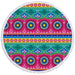 Geometric Ethnic Print Round Beach Towel