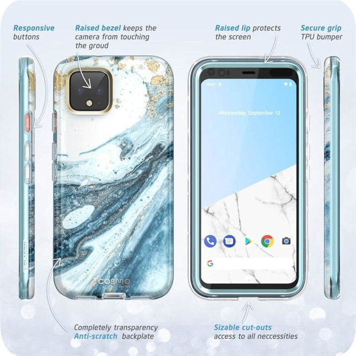 For Google Pixel 4 Case With Built-in Screen Protector Cosmo