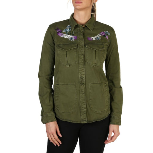 Guess Z298w83h54 Jackets For Women Green