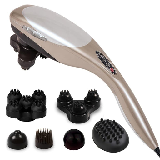 Hand Held Full Body Massager With 6 Attachments Back Pain