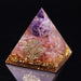 Handmade Amethyst Crystal Sphere Orgonite Pyramid Strawberry