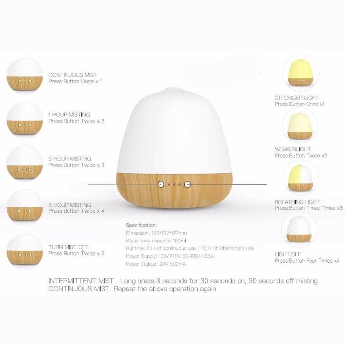 Handmade Ceramic Portable Essential Oil Diffuser Beech