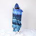 Hooded Blanket 3d Printed For Adults Sofa Moon Sky Sherpa