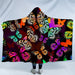 Hooded Blanket Adults Microfiber Sherpa Fleece Kids Wearable
