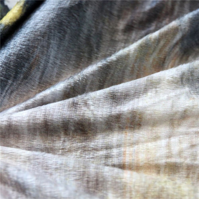 Hooded Blanket Adults Wolf Dreamcatcher Sherpa Fleece