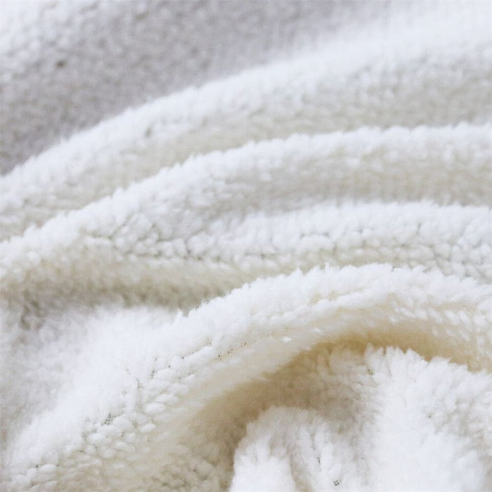 Hooded Blanket Charming Eye For Adults Sherpa Fleece