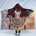 Hooded Blanket Flower Dragon 3d Printed Adults Kids Sherpa