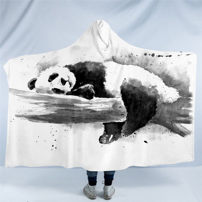 Hooded Blanket For Kids Adults Cartoon Sherpa Fleece Animal