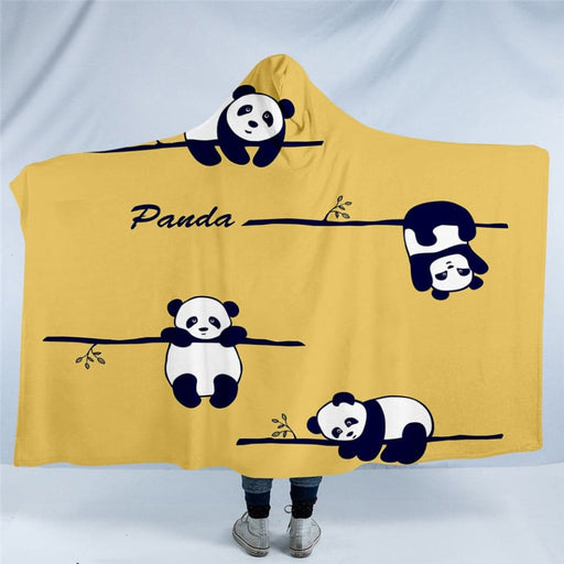 Hooded Blanket For Kids Adults Cartoon Sherpa Fleece Animal