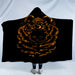 Hooded Blanket Luxury Sherpa Fleece Hoodie Black Golden