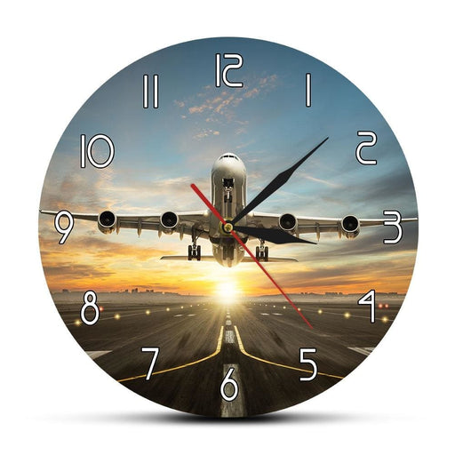 Huge Two Storeys Commercial Jetliner Wall Clock Airplane