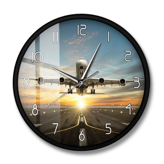 Huge Two Storeys Commercial Jetliner Wall Clock Airplane