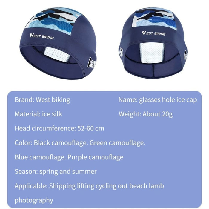 Ice Silk Breathable Anti-uv Summer Cycling Cap