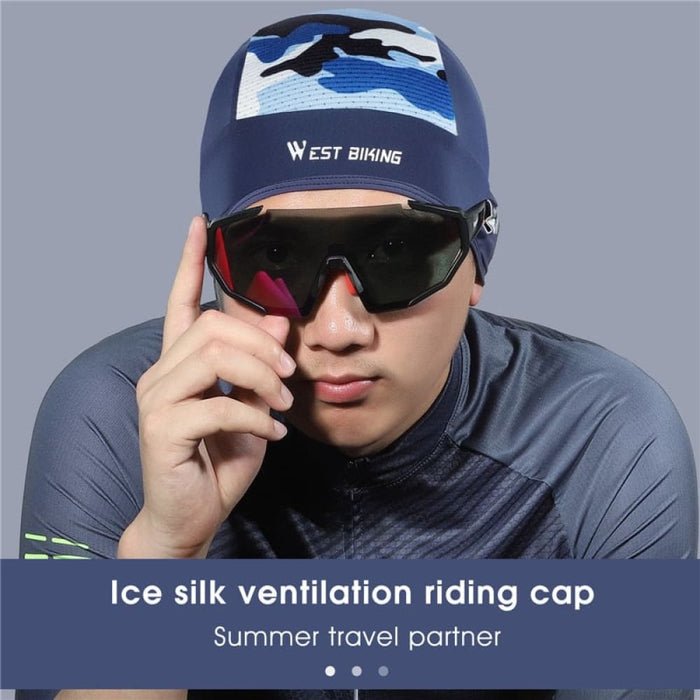 Ice Silk Breathable Anti-uv Summer Cycling Cap