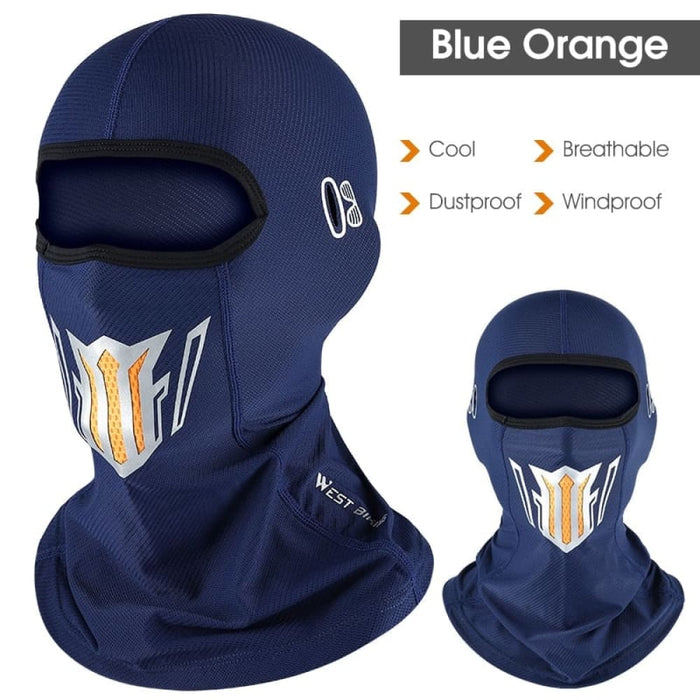 Ice Silk Fabric Balaclava Face Mask For Outdoor Sport