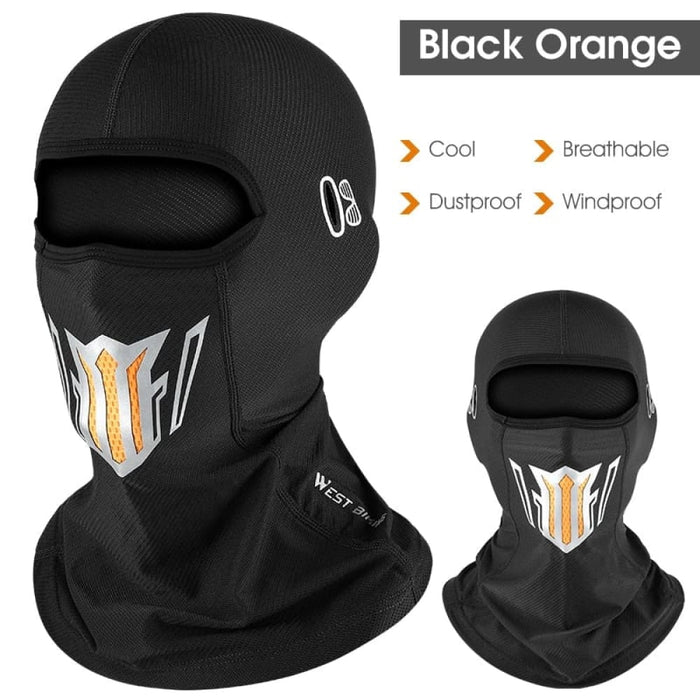 Ice Silk Fabric Balaclava Face Mask For Outdoor Sport