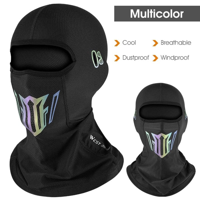 Ice Silk Fabric Balaclava Face Mask For Outdoor Sport