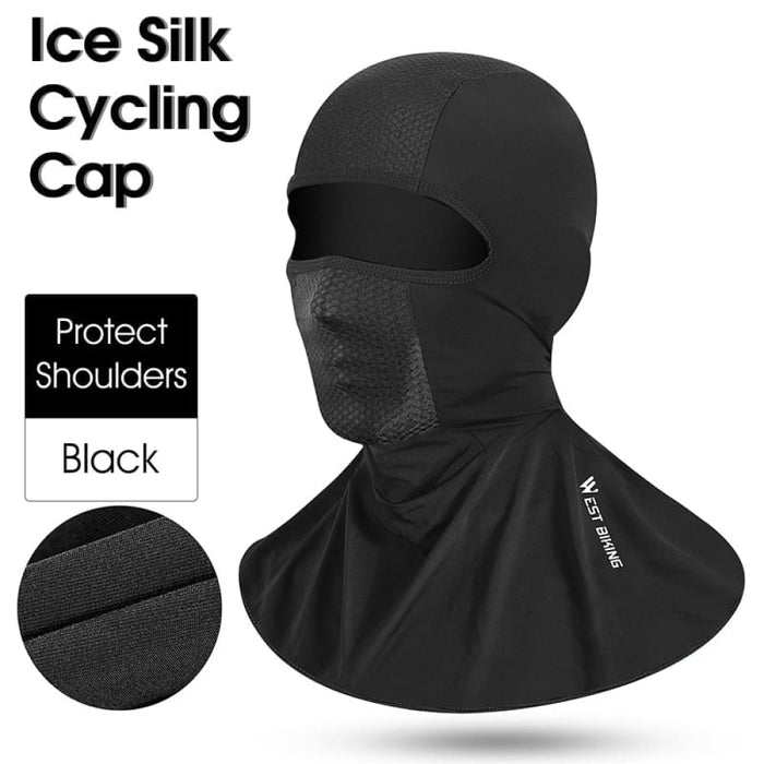 Ice Silk Fabric Balaclava Face Mask For Outdoor Sport